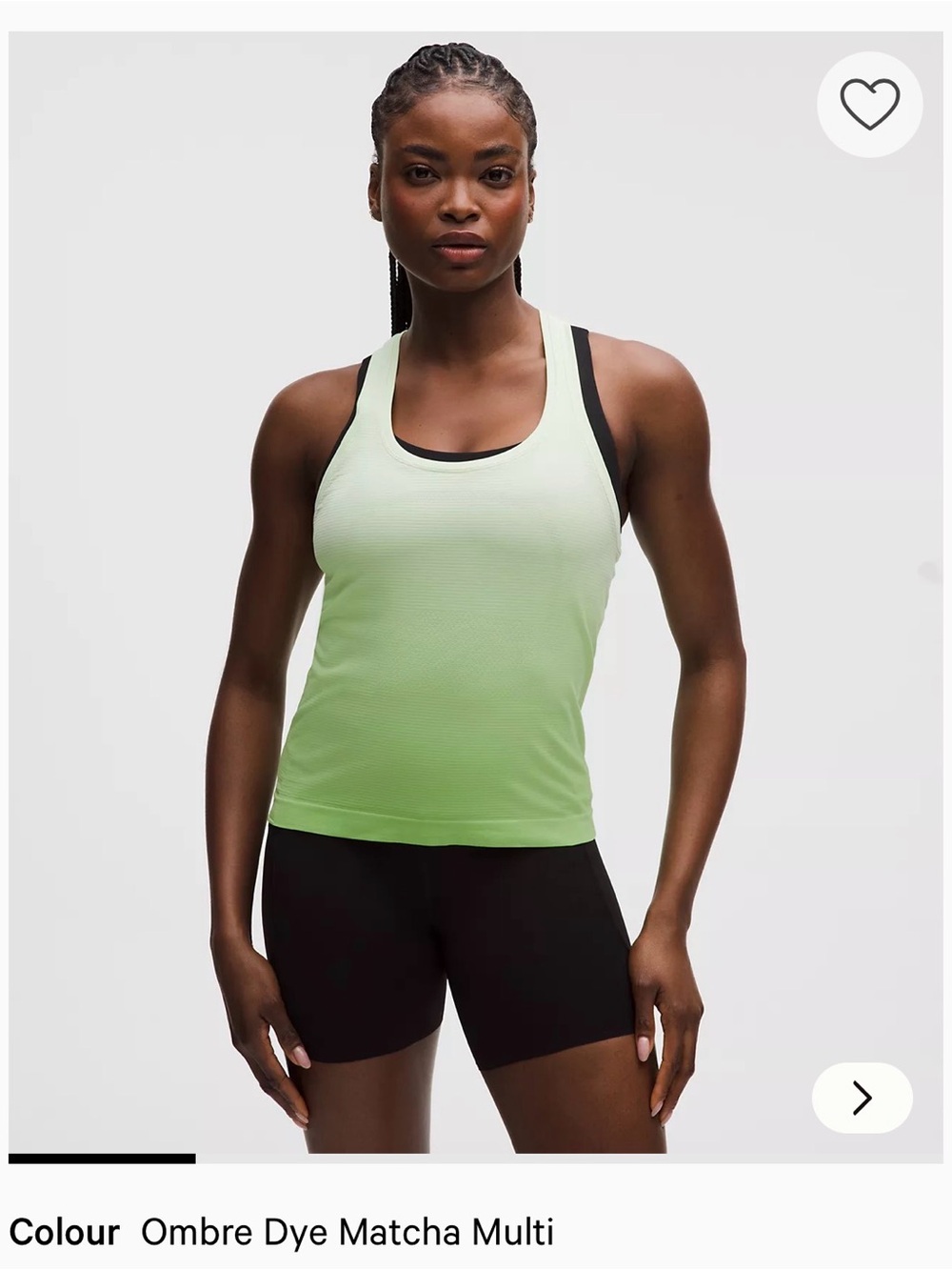 lululemon athletica Swiftly Tech Neon Yellow Tank Top